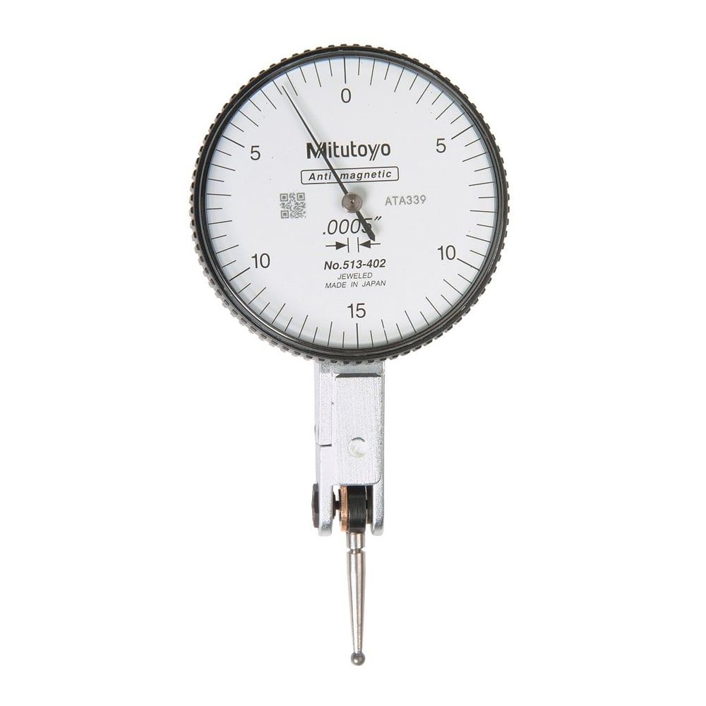 Mitutoyo 513-402-10T Dial Test Indicator – 0-.03 Range, .0005 Grad – Made In Japan