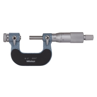 0'' - 1'' (0.001'' Resolution), Imperial Analogue, Interchangeable Anvil, Screw Thread Micrometer  126-137 Mitutoyo
