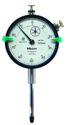 0 - 30mm Travel (0.01mm Resolution), Shock Proof, Standard Metric Dial Indicator (Plunger), 57mm Dia. Face (Lug Back)  2052A-19 Mitutoyo