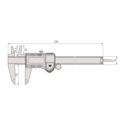 0.0mm - 200.0mm (0.01mm Resolution) ABSOLUTE Digimatic Caliper (with SPC Output)  500-172-30 Mitutoyo